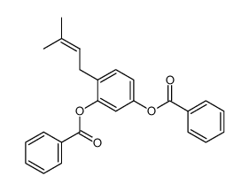 4-(3-methylbut-2-en-1-yl)-1,3-phenylene dibenzoate结构式