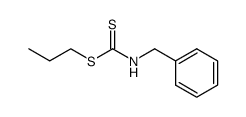 benzyl-dithiocarbamic acid propyl ester结构式