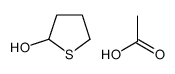 acetic acid,thiolan-2-ol结构式