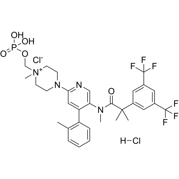 Fosnetupitant chloride monohydrochloride structure