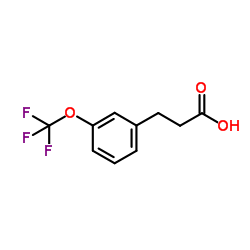3-(三氟甲氧基)-苯丙酸结构式