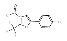 5-(4-氯苯基)-2-(三氟甲基)呋喃-3-羰酰氯结构式