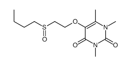 5-(2-butylsulfinylethoxy)-1,3,6-trimethylpyrimidine-2,4-dione Structure
