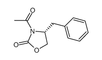 (4R)-N-乙酰基)-4-苯基-2-唑烷酮结构式