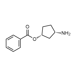(1R,3S)-3-氨基环戊醇苯甲酸结构式
