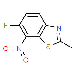 Benzothiazole, 6-fluoro-2-methyl-7-nitro- (9CI) Structure