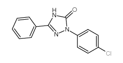 2-(4-Chlorophenyl)-1,2-dihydro-5-phenyl-3H-1,2,4-triazol-3-one结构式