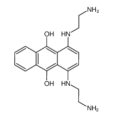1,4-bis((2-aminoethyl)amino)anthracene-9,10-diol结构式