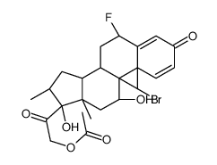 9-溴-6α-氟-11β,17,21-三羟基-16α-甲基-孕烷-1,4-二烯-3,20-二酮21-乙酸酯图片