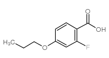 2-氟-4-丙氧基苯甲酸结构式