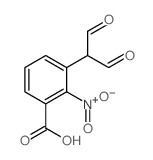 2-(3-羟基羰基-2-硝基苯基)丙二醛结构式