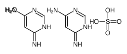 半硫酸4,6-二氨基嘧啶,一水化物结构式