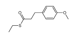 3-(4-methoxyphenyl)propionic acid ethanethiol ester Structure