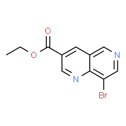 8-溴-1,6-萘啶-3-羧酸乙酯结构式