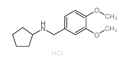 环戊基-(3,4-二甲氧基-苄基)-胺盐酸盐结构式