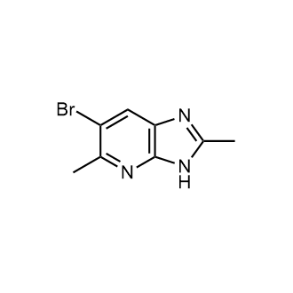6-溴-2,5-二甲基-3H-咪唑并[4,5-b]吡啶结构式