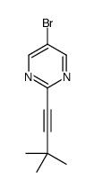 5-bromo-2-(3,3-dimethylbut-1-ynyl)pyrimidine Structure
