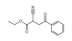 Ethyl 2-cyano-4-oxo-4-phenylbutanoate结构式