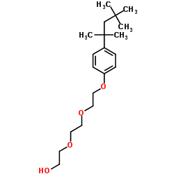 Ethanol, 2-[2-[2-[4-(1,1,3,3-tetramethylbutyl)phenoxy]ethoxy]ethoxy]- structure