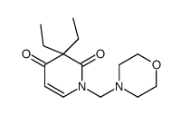 3,3-Diethyl-1-(4-morpholinylmethyl)-2,4(1H,3H)-pyridinedione结构式