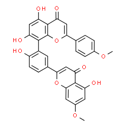 竹柏双黄酮 B结构式