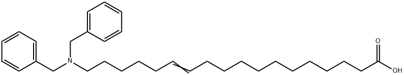 18-(Dibenzylamino)-12-octadecenoic acid Structure