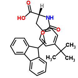 Fmoc-D-4-叔丁基苯丙氨酸结构式