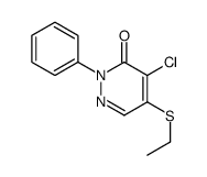 4-氯-5-乙基硫代-2-苯基哒嗪-3(2h)-酮结构式
