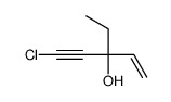 5-chloro-3-ethylpent-1-en-4-yn-3-ol结构式