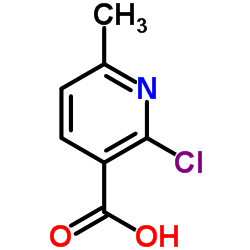 2-氯-6-甲基烟酸结构式