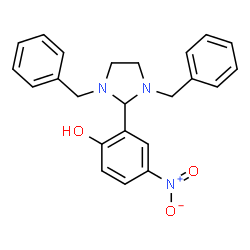 2-(1,3-dibenzylimidazolidin-2-yl)-4-nitrophenol Structure