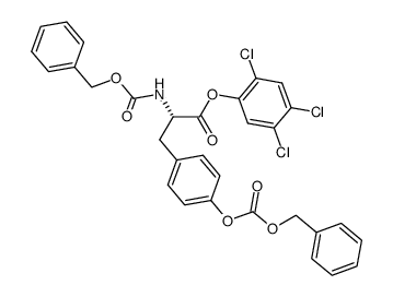 N,O-Bis[(benzyloxy)carbonyl]-L-tyrosine 2,4,5-trichlorophenyl ester结构式
