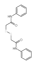 Acetamide,2,2'-dithiobis[N-phenyl-结构式
