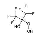 1,1,1,3,3,3-hexafluoro-2-hydroperoxypropan-2-ol结构式