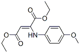 2-(p-Anisidino)fumaric acid diethyl ester Structure