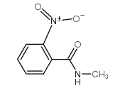 N-甲基-2-硝基苯甲酰胺结构式