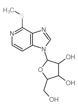2-(hydroxymethyl)-5-(5-methylsulfanyl-4,7,9-triazabicyclo[4.3.0]nona-2,4,7,10-tetraen-9-yl)oxolane-3,4-diol Structure