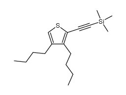 3,4-dibutyl-2-(trimethylsilyl)ethynylthiophene Structure