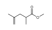 4-Methyl-penten-(4)-carbonsaeure-(2)-methylester结构式