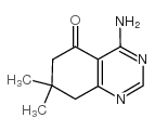4-氨基-7,7-二甲基-7,8-二氢-5(6H)-喹唑啉酮结构式