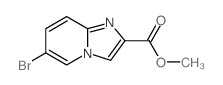 6-溴咪唑并[1,2-a]吡啶-2-羧酸甲酯结构式