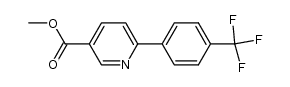 3-PYRIDINECARBOXYLIC ACID, 6-[4-(TRIFLUOROMETHYL)PHENYL]-, METHYL ESTER结构式