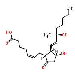 15(S)-15-methyl Prostaglandin E2 Structure