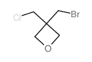 3-溴甲基-3-氯甲基-1-氧杂环丁烷结构式