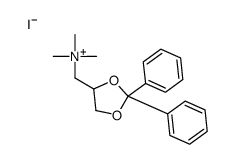 (2,2-diphenyl-1,3-dioxolan-4-yl)methyl-trimethylazanium,iodide Structure
