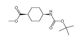 顺式-4-((叔丁氧羰基)氨基)环己烷羧酸甲酯图片