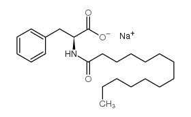 N-十四碳酰基-L-苯丙氨酸钠结构式