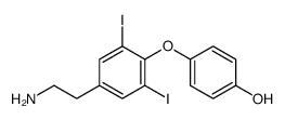 4-[4-(2-aminoethyl)-2,6-diiodophenoxy]phenol结构式