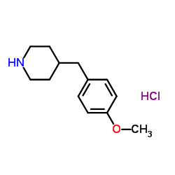 4-(4-甲氧基苄基)哌啶盐酸盐结构式