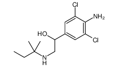 1-(4-amino-3,5-dichlorophenyl)-2-(2-methylbutan-2-ylamino)ethanol结构式